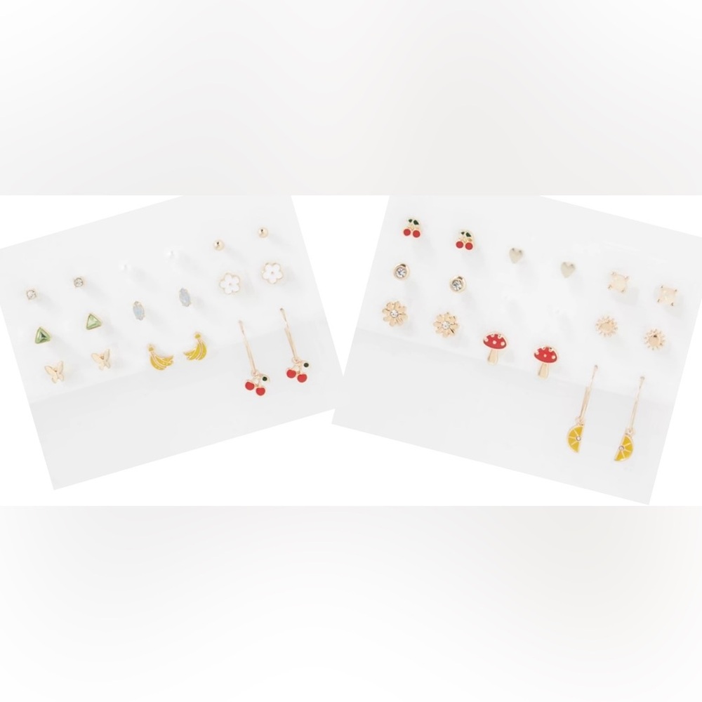 NWT!!  18 Pair American Eagle Fruit Hoop & Stud Earrings